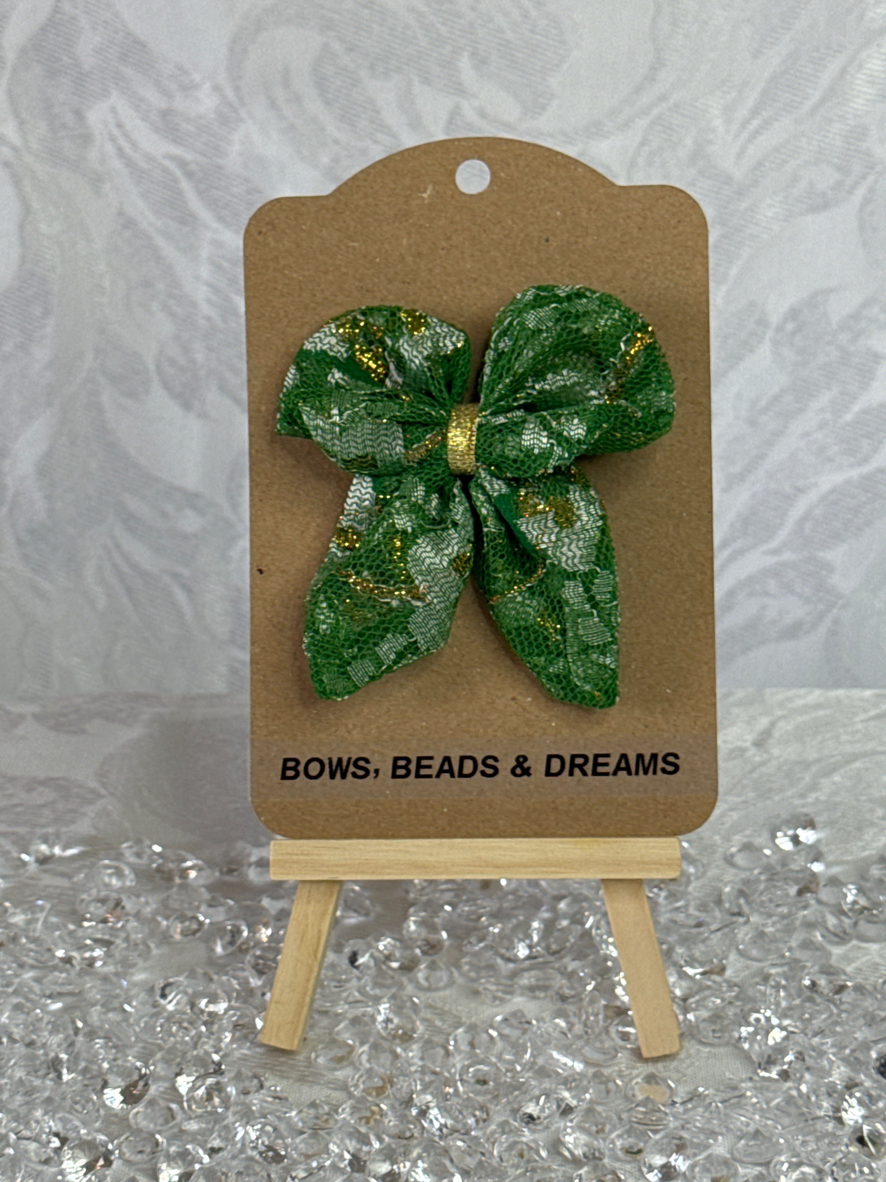 Green Butterfly Bow