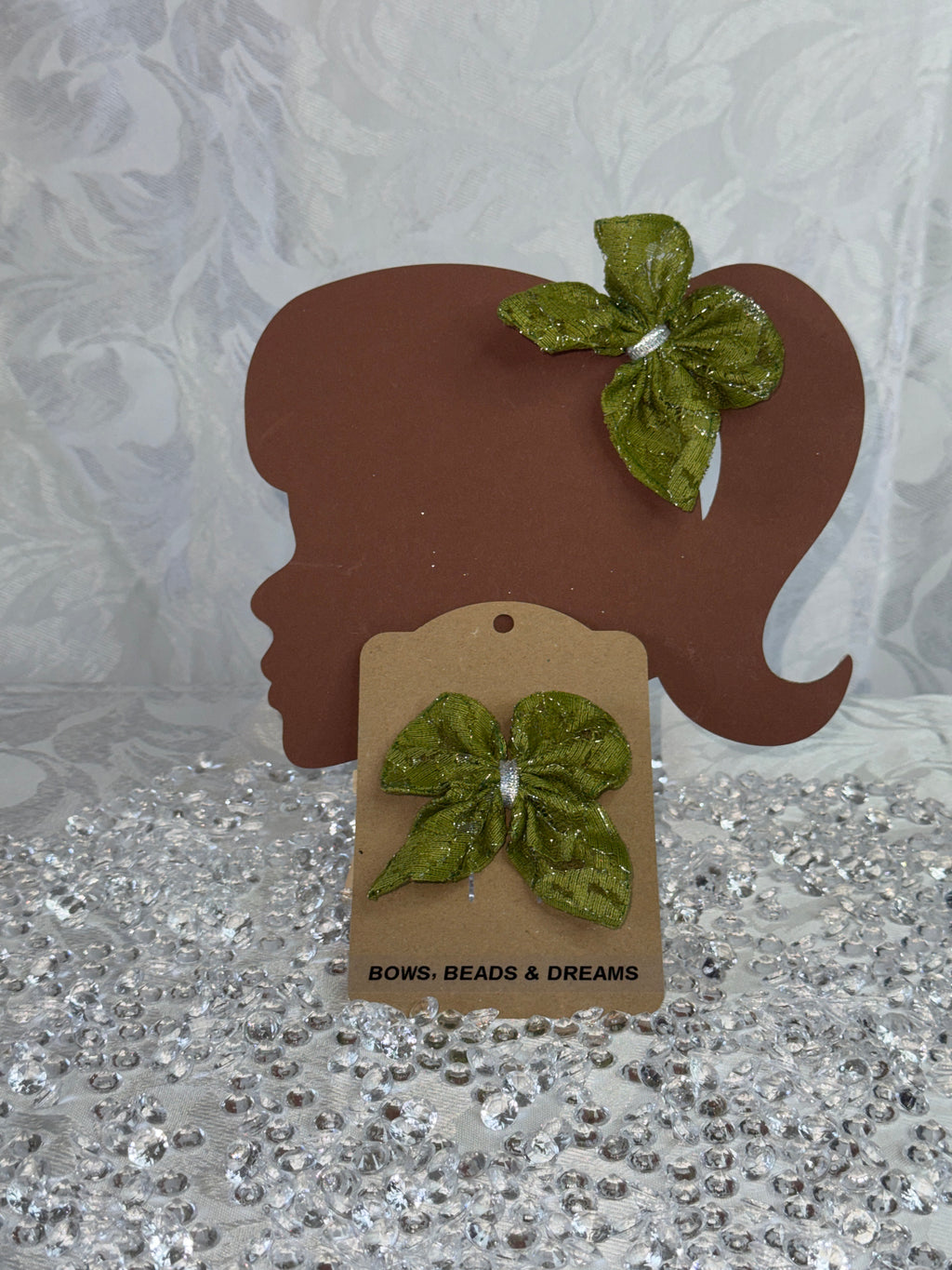 Olive Butterfly Bow