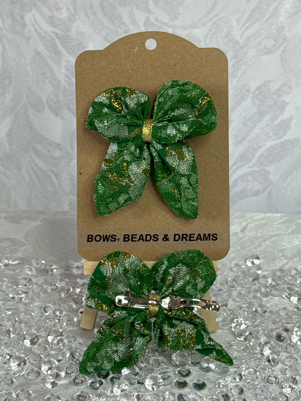 Green Butterfly Bow