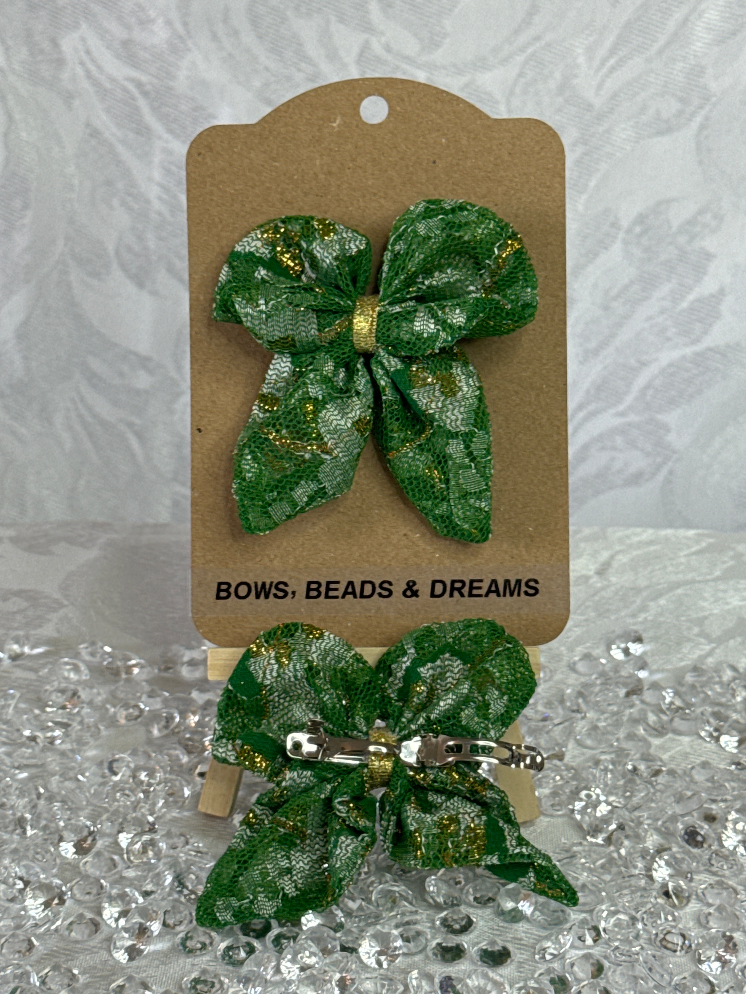 Green Butterfly Bow