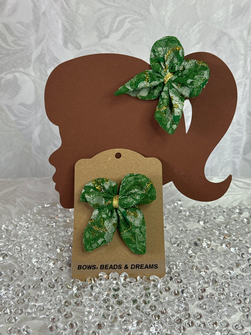 Green Butterfly Bow