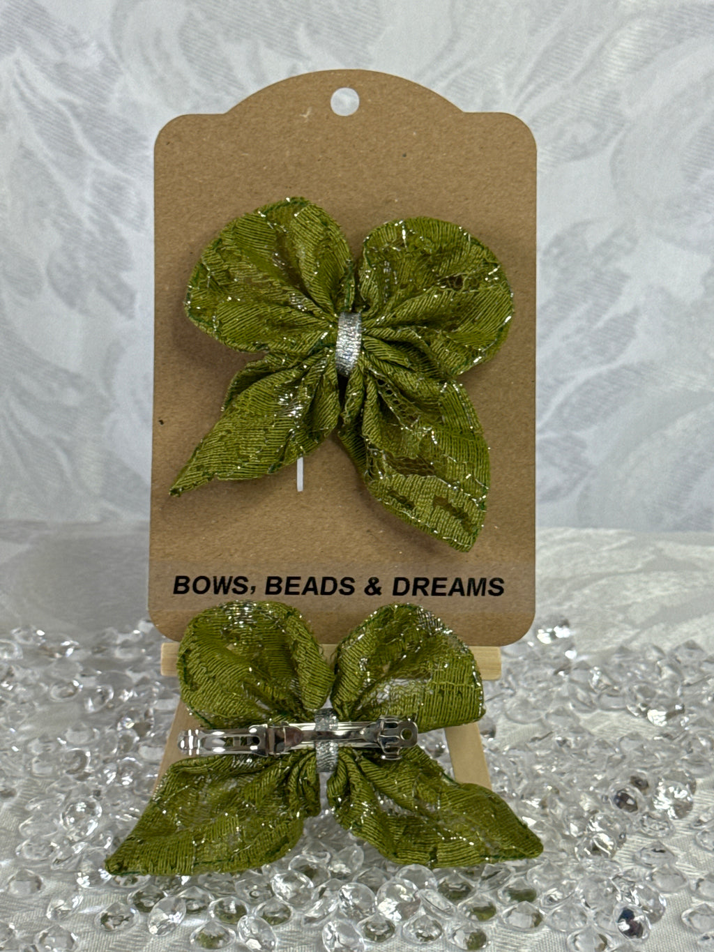 Olive Butterfly Bow